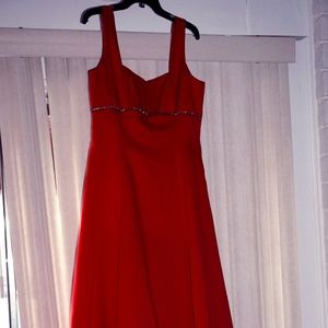 Fire Red Prom/Formal Strappy dress.